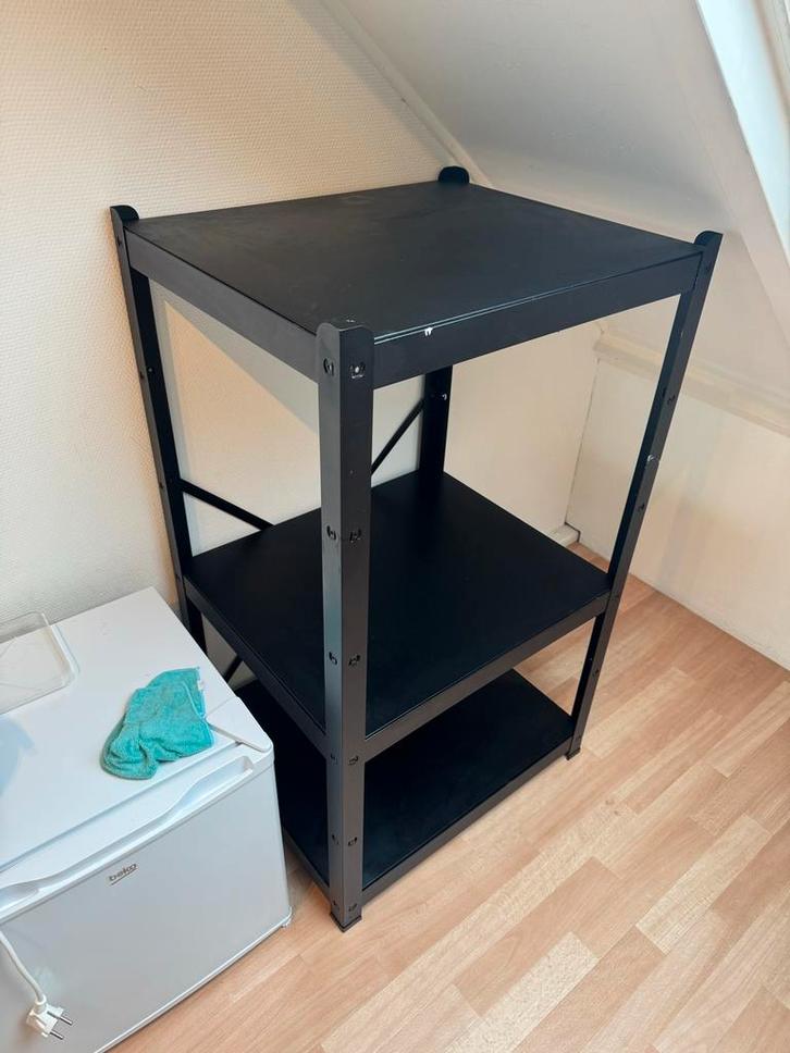 IKEA BROR stellingkast zwart – stevig en praktisch, Huis en Inrichting, Kasten | Stellingkasten, Gebruikt, Ophalen