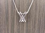 Zilveren Mart Visser collier met hanger                 Z140, Gebruikt, Overige voorstellingen, ., Ophalen of Verzenden