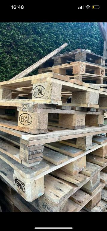 Europallets €5 per stuk, +/- 3 stuks beschikbaar voor biedingen