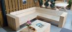 Hoekbank steigerhout showroom opruimen!, Ophalen, Nieuw, Steigerhout, Bank