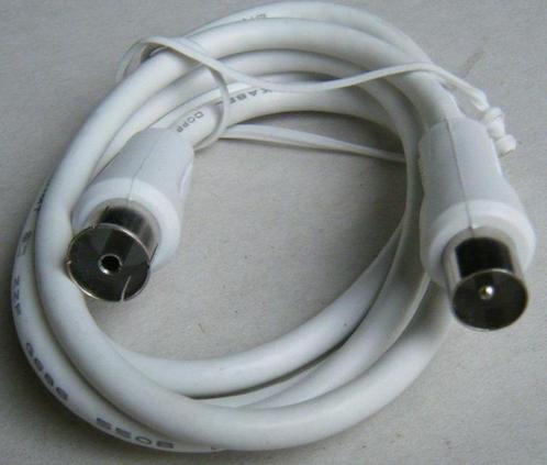 50 stuks coax kabels 1.0m F - M recht 75 Ohm NIEUW Partij, Audio, Tv en Foto, Audiokabels en Televisiekabels, Nieuw, Coaxiale kabel