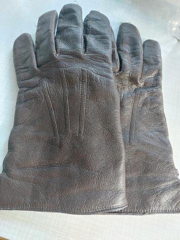 Leren heren handschoenen maat 10.5 beschikbaar voor biedingen