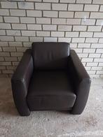 Leren fauteuil zo goed als nieuw, Ophalen, Zo goed als nieuw, 75 tot 100 cm, 75 tot 100 cm
