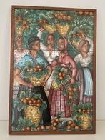 Keramisch wandtegeltableau | Spaans | ingelijst | 1950-1999, Ophalen of Verzenden