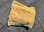 Vier zonnig gestreepte kussenhoezen, Tuin en Terras, Tuinmeubel-accessoires, Ophalen of Verzenden, Gebruikt