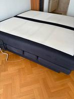 Jensen Supreme bed elektrisch boxspring 210 x 210 cm, Ophalen, Verstelbaar, Blauw, 210 cm