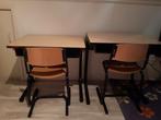 Schooltafeltjes +stoeltjes te koop, Gebruikt, Tafel(s) en Stoel(en), Ophalen