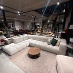 Vakken bank beige stof hoekbank lounge, Ophalen, 250 tot 300 cm, Gebruikt, Stof