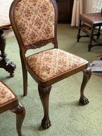 2x Massief Eiken Stoelen – Chippendale stijl - klauwpoten, Antiek en Kunst, Ophalen