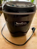 Zwarte, degelijke Moulinex broodbakmachine, 19 programma’s., Witgoed en Apparatuur, Zo goed als nieuw, 1200 tot 1600 gram deeg