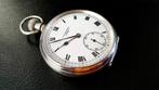 Massief zilveren zakhorloge 'J.W. Benson London' 1938 !MINT!, Ophalen of Verzenden, Zilver, Overige typen