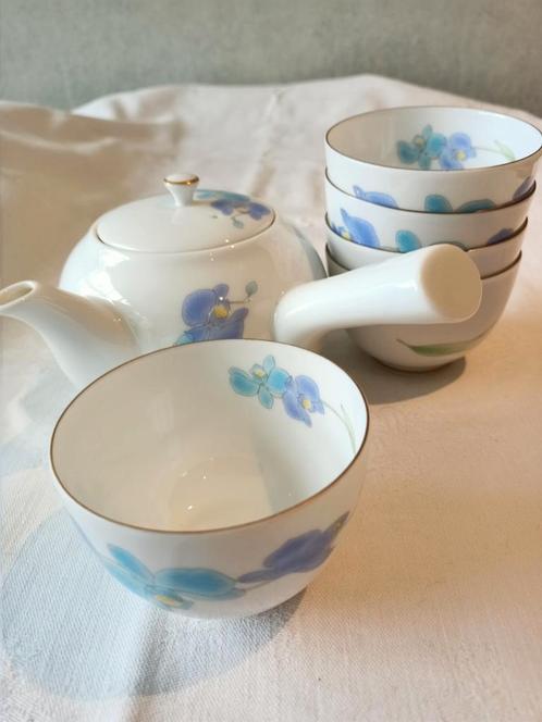 Chinees (?) porselein (?) theeservies 5 kommetjes, kannetje, Huis en Inrichting, Keuken | Servies, Zo goed als nieuw, Overige typen