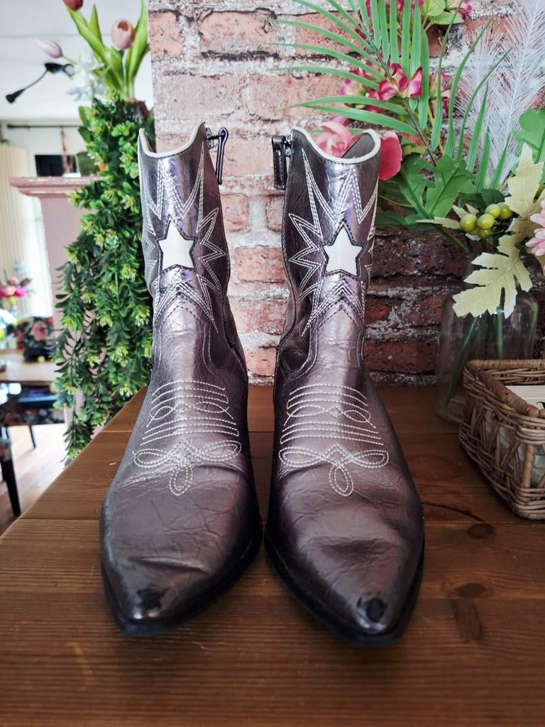 Cowboy western laarzen maat 40, Ophalen of Verzenden, Gedragen, Bruin, Hoge laarzen