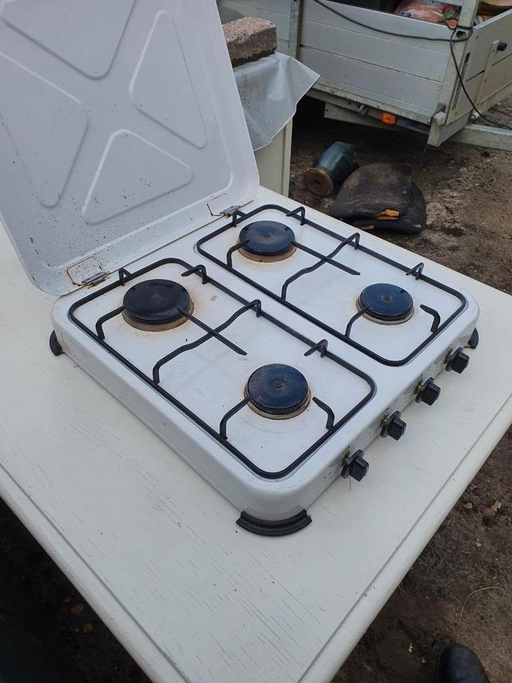 Camping Gasstel: Lichtgewicht evt Slang evt div Gasflessen, Caravans en Kamperen, Kampeeraccessoires, Gebruikt, Ophalen of Verzenden