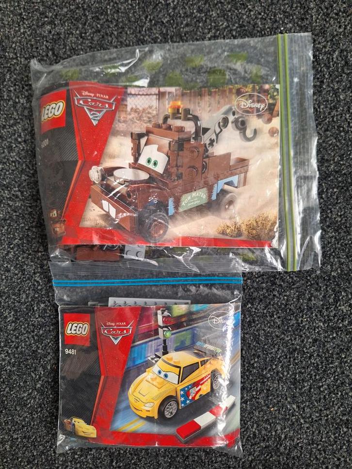 2 Lego Cars sets - Mater & Francesco - Compleet, Kinderen en Baby's, Speelgoed | Duplo en Lego, Gebruikt, Lego, Complete set, Ophalen of Verzenden
