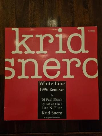 LP ' Krid Snero - White Line 1996 Remixes 12" beschikbaar voor biedingen