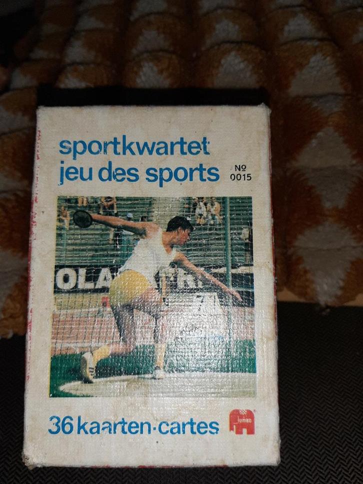 Oude WETSE     SPORTKWARTET  1965, Verzamelen, Speelkaarten, Jokers en Kwartetten, Zo goed als nieuw, Speelkaart(en), Ophalen of Verzenden