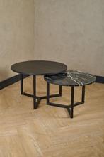 Salontafel set Marmer & Eiken | Diverse kleuren, 50 tot 100 cm, Rond, Nieuw, Marmer, Hotel chique