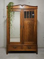 Antieke brocante Art Deco meidenkast vintage linnenkast kast, Ophalen of Verzenden