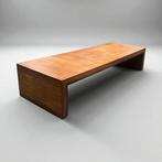 Vintage salontafel in bamboe, Ophalen, Rechthoekig, 50 tot 100 cm, Minder dan 50 cm