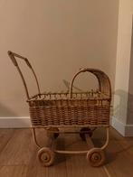 Rotan Poppenwagen - Vintage Charme, Ophalen, Gebruikt, Overige typen, Met wieltjes