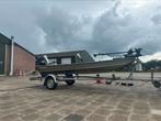 Aluminium platbodem vis boot suzuki 8pk 4takt kantel trailer, Watersport en Boten, Ophalen, Tot 10 pk, Aluminium, 3 tot 6 meter