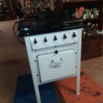 Antiek emaille Inventum fornuis met gebruiksaanwijzing 1936, Ophalen, Minder dan 85 cm, 3 kookzones of minder, Vrijstaand