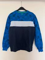 170/176 Jongens colourblock sweater WE Fashion blauw print, Jongen, Trui of Vest, Gebruikt, Ophalen of Verzenden