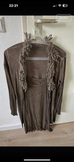 Bruine jurk met franjes - Maat M, Maat 38/40 (M), Bruin, Ophalen of Verzenden, Gedragen