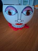 Retro Ritzenhoff Schaal met gezicht Sieger Design, Porselein of Keramiek, Schaal, Rond, Ophalen of Verzenden