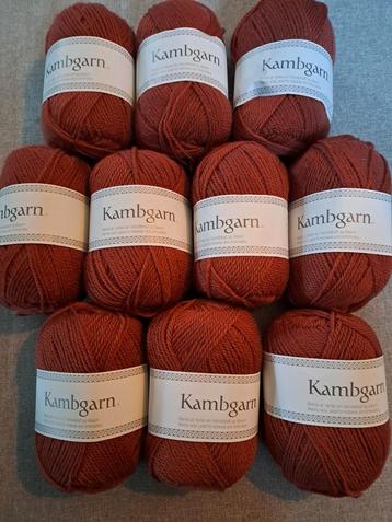 Nieuw 10 bollen Lopi kambgarn Roest Kleur / 100% merino wol beschikbaar voor biedingen