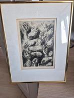 Ets van J. Prange, Antiek en Kunst, Kunst | Tekeningen en Foto's, Ophalen