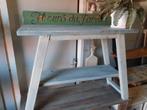Oppottafel sidetable plantentafel tuintafel onderplank blauw, Tuin en Terras, Ophalen, Nieuw