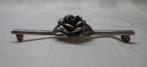 Zilveren vintage Teka broche roos nr.354, Sieraden, Tassen en Uiterlijk, 4 tot 7 cm, Verzenden, Zo goed als nieuw, Zilver