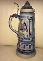 ANTIEKE GERZ GROTE DUITSE BIER STEIN (40CM), Ophalen of Verzenden