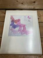 Schilderij met vlinders, Overige materialen, Minder dan 50 cm, 50 tot 75 cm, Ophalen of Verzenden