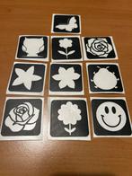 Sjablonen glittertattoo’s bloemen/dieren, Ophalen of Verzenden, Nieuw, Overige typen