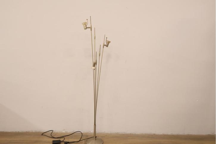 Vintage Metalen 3-Koppige Vloerlamp van Willemse, Huis en Inrichting, Lampen | Vloerlampen, Ophalen of Verzenden