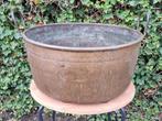 Grote bronzen zware teil 66 cm doorsnede handvaten 15 kg, Antiek en Kunst, Antiek | Koper en Brons, Ophalen, Brons