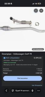 Golf 7 R 3 inch Jm tuning Sportkat / Race downpipe, Ophalen of Verzenden