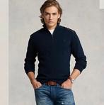 Ralph Lauren - hybride trui met kwart rits (nieuw), Ophalen of Verzenden, Nieuw, Maat 48/50 (M), Blauw
