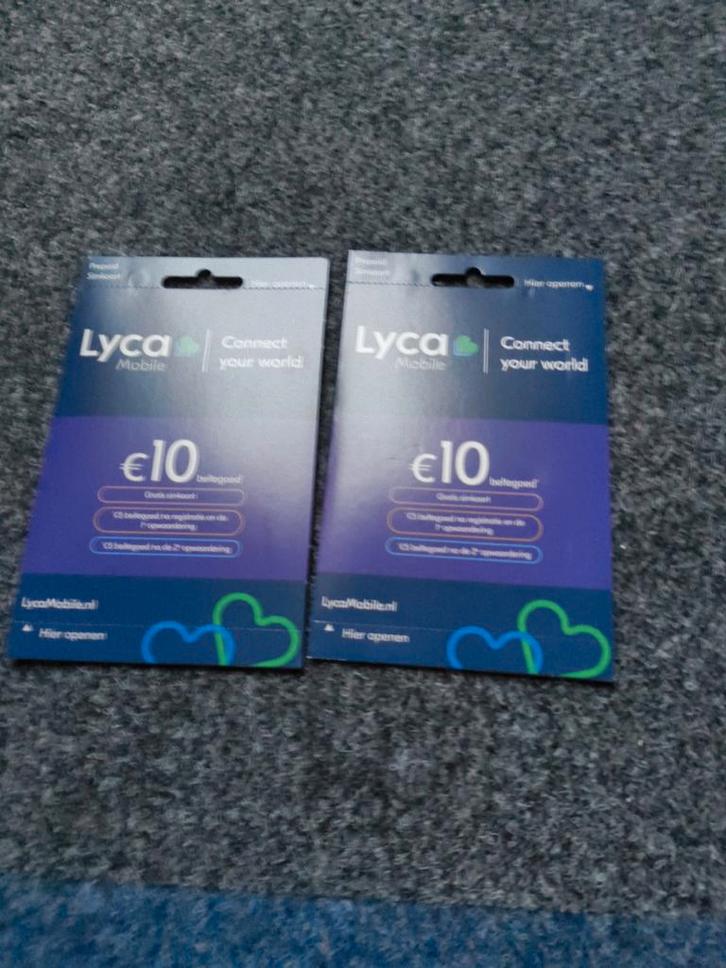 Lyca Mobile €10 Prepaid Kaart, Telecommunicatie, Prepaidkaarten en Simkaarten, Nieuw, Prepaidkaart, Overige providers, Verzenden