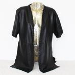 Prachtig Leather Look Eksept Kimono Vestje - 64 (S) € 30,-