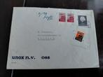 Envelop UNOX OSS  met treinstempel en NS zegels 1966, Ophalen of Verzenden, Envelop
