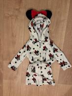 H&M fleecebadjas - maat 92 - Minnie Mouse print en oren, Ophalen of Verzenden, Zo goed als nieuw, H&M, Meisje