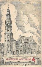 Amsterdam- -Munttoren., Verzamelen, Ansichtkaarten | Nederland, Verzenden, 1920 tot 1940, Ongelopen, Noord-Holland