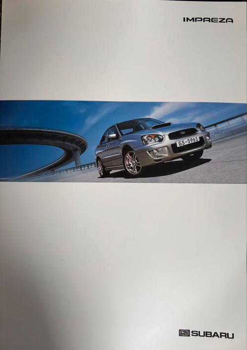 Brochure / folder Subaru Impreza - januari 2005, Boeken, Auto's | Folders en Tijdschriften, Zo goed als nieuw, Overige merken