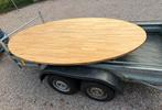 Eiken ovalen ovaal tafelblad 310-173 cm plus leesplank, Huis en Inrichting, Tafels | Eettafels, Ophalen, Gebruikt, 150 tot 200 cm
