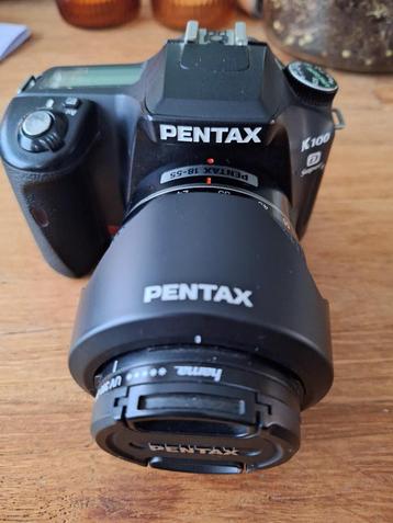 PENTAX K100d, digitale spiegelreflexcamera,  weinig gebruikt