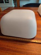 Witte Plafonnière - melk glas - Rechthoekig Design, Huis en Inrichting, Lampen | Lampenkappen, Wit, Ophalen of Verzenden, Zo goed als nieuw